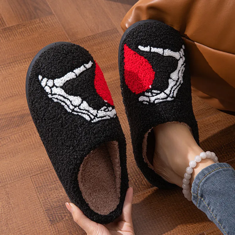 Funny Halloween Slippers Non-slip Soft Bottom Cotton