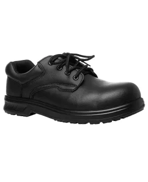 JB'S Microfiber Lace-Up Steel Toe Shoe 9C4