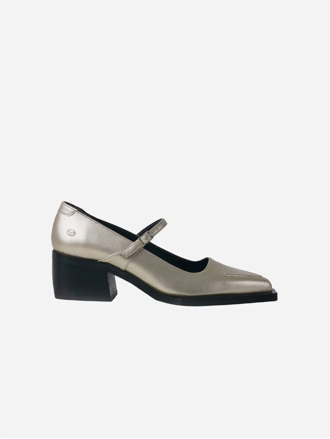 Julia Apple Leather Vegan Pumps | Champagne