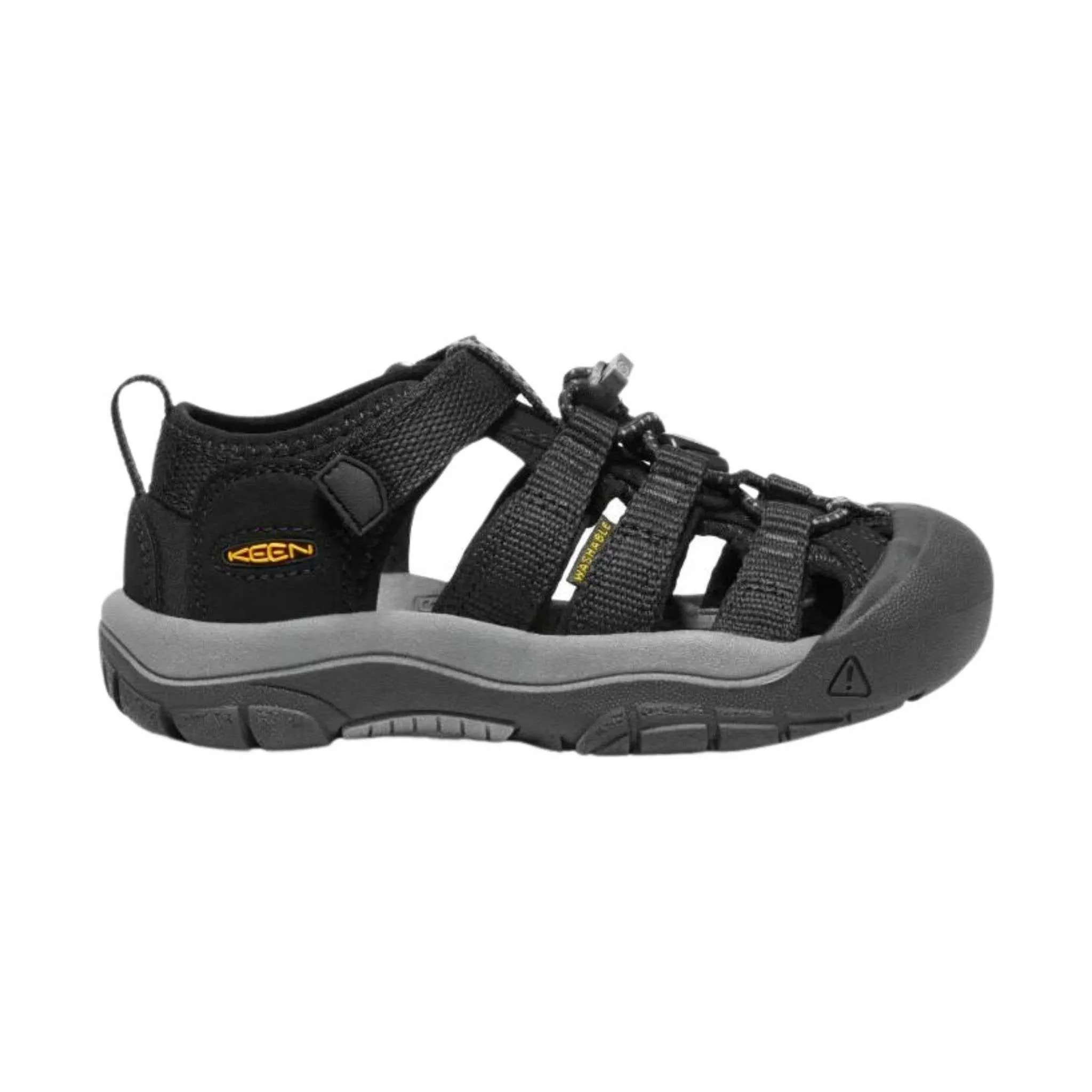 KEEN Little Kids' Newport H2 - Black/Keen Yellow