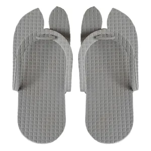 Kuber Industries Rubber Bathroom Slipper For Men & Women 1 Pair (Grey) 54KM4200