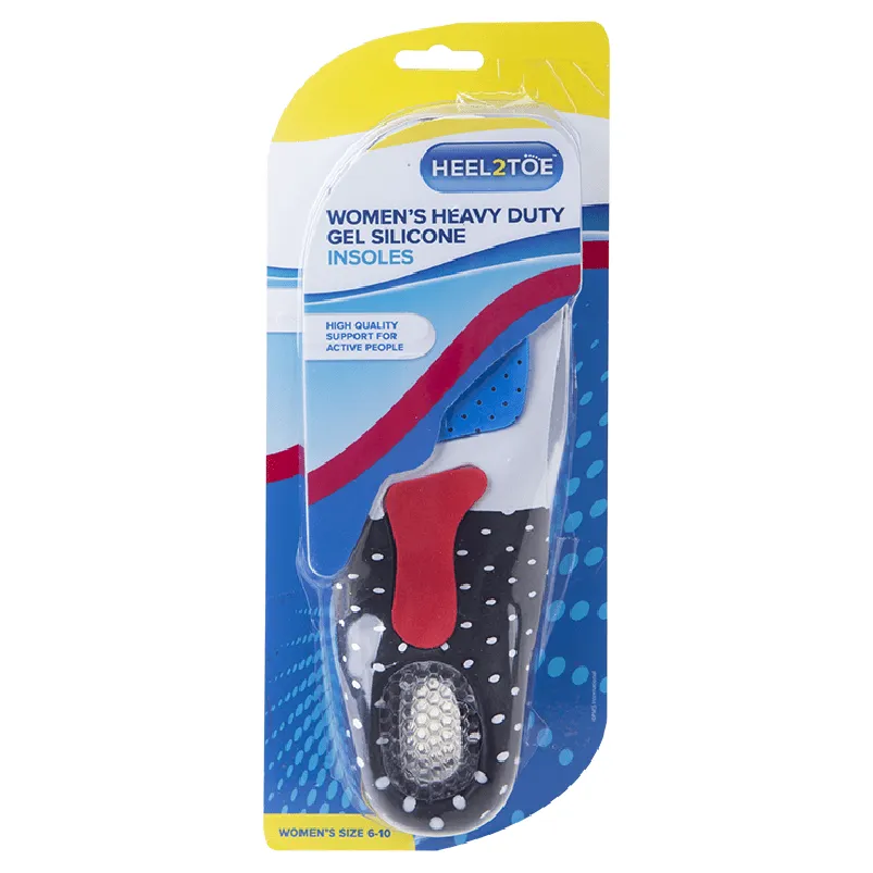 Ladies Heavy Duty Silicone Insoles - 1 Pair