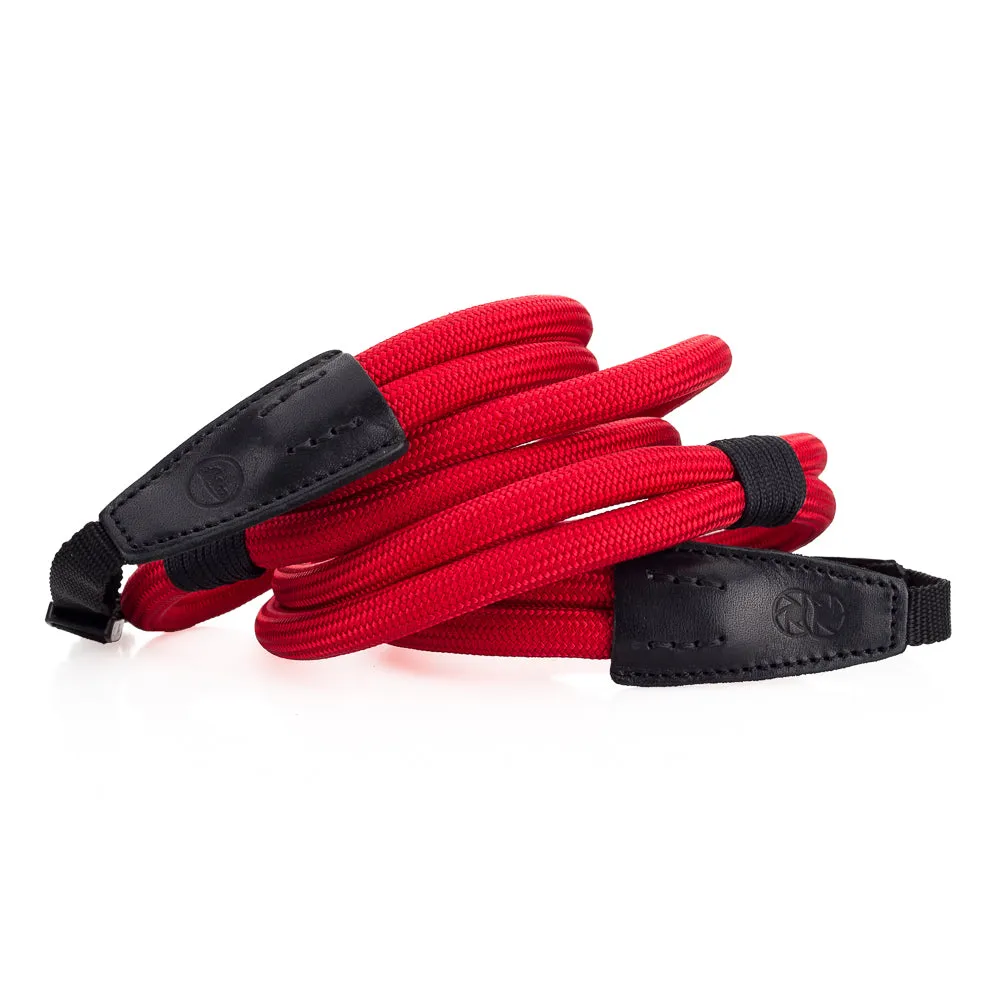 Leica Double Rope Strap by Cooph, Red, 126cm, Nylon-Loop Style