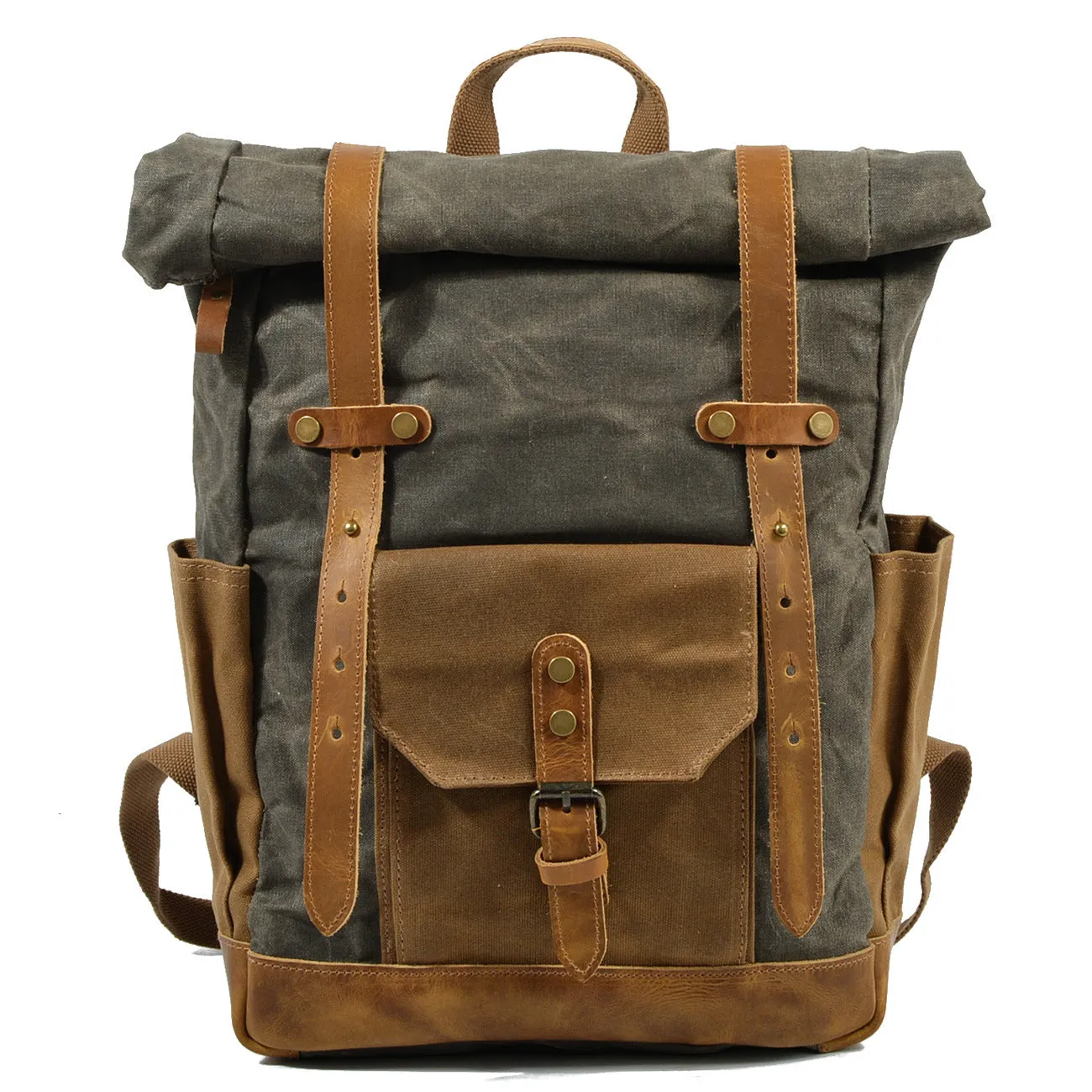 Men's Canvas Backpack Bag Travel Bag Shoulder Bag Outdoor Backpack Large Capacity Handbag Gift For Him