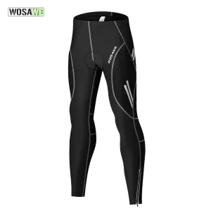 Men's Cycling Tights Bike Pants Bottoms Breathable Sports Solid Black Mountain Bike MTB Road Bike Cycling Trousers