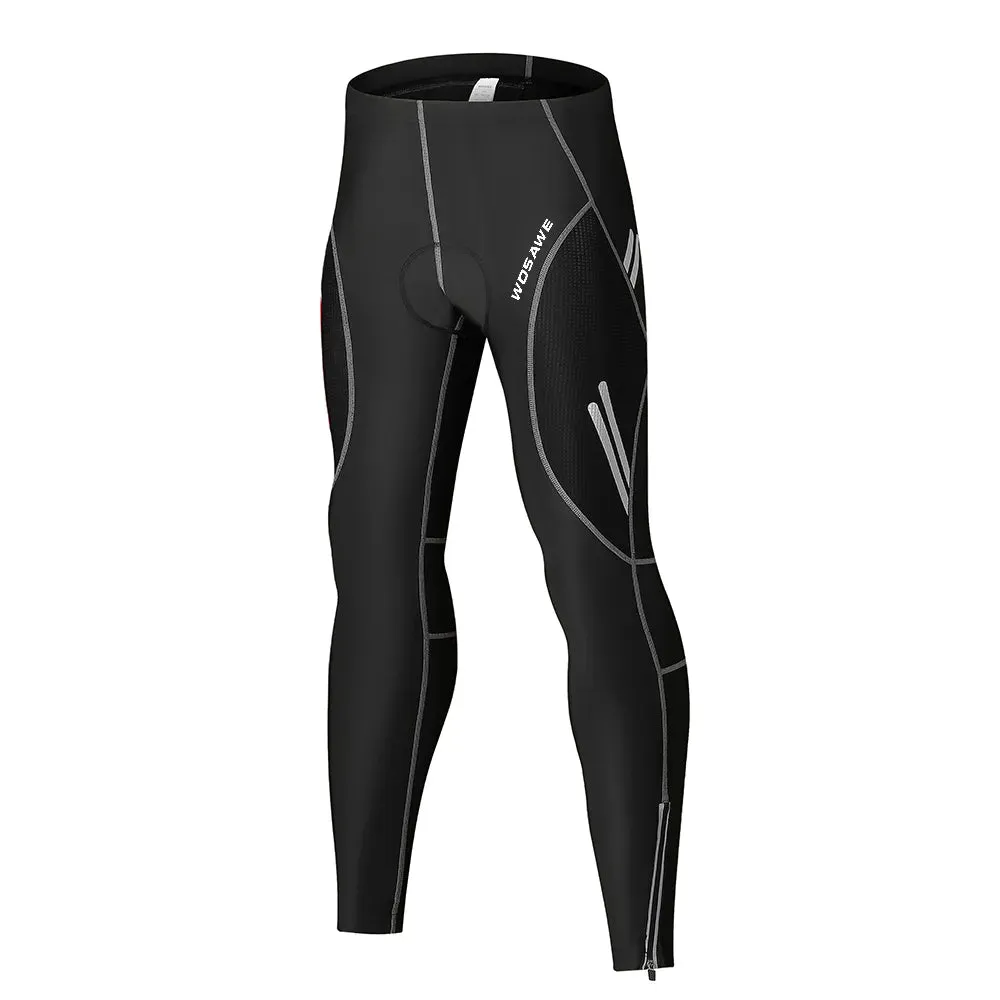 Men's Cycling Tights Bike Pants Bottoms Breathable Sports Solid Black Mountain Bike MTB Road Bike Cycling Trousers