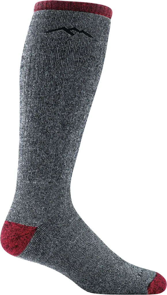 Men's Over-The-Calf Mountaineering Heavyweight Hiking Socks (Smoke)