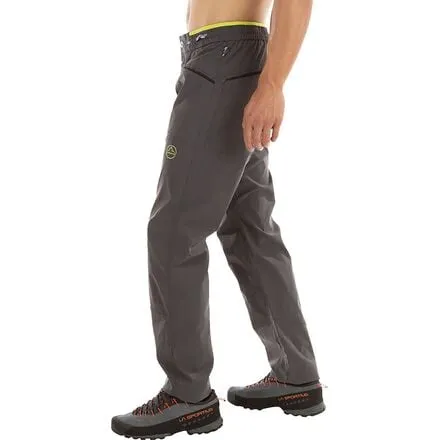 Men's Talus trousers La Sportiva, color Carbon/Lime Punch