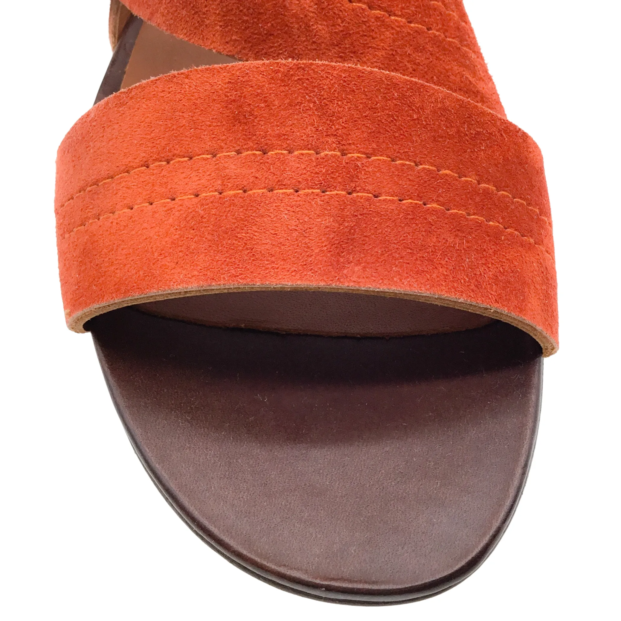 Michel Vivien Paprika Suede Traver Sandals