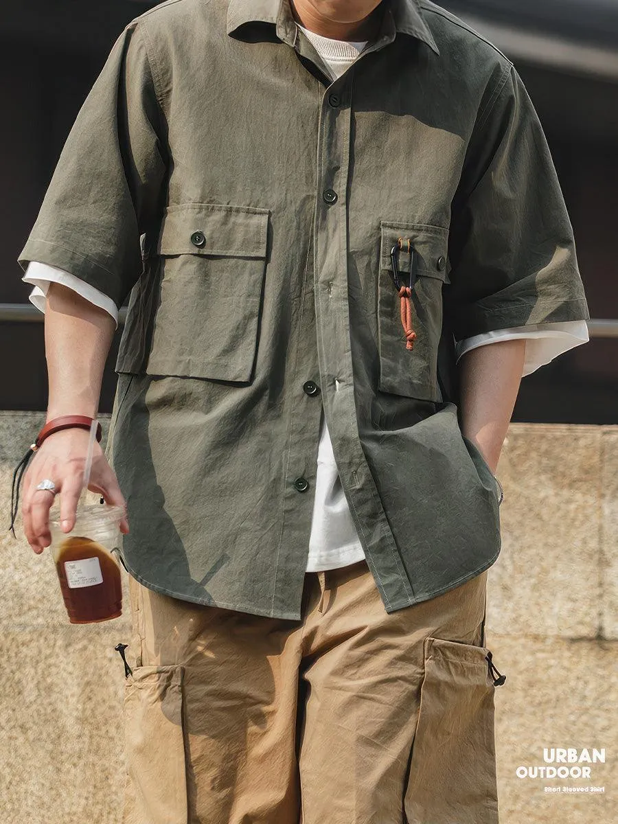 Military Style Short Sleeve Shirt