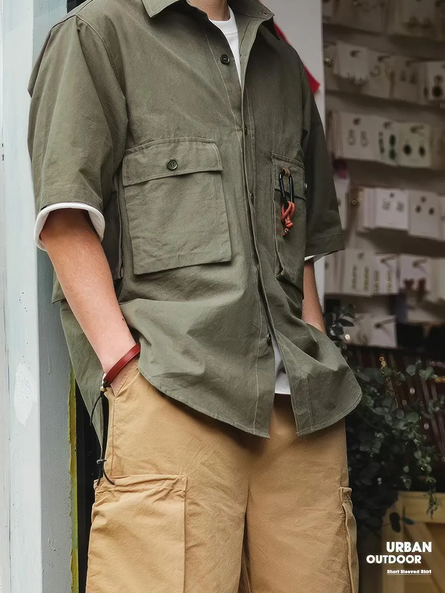 Military Style Short Sleeve Shirt