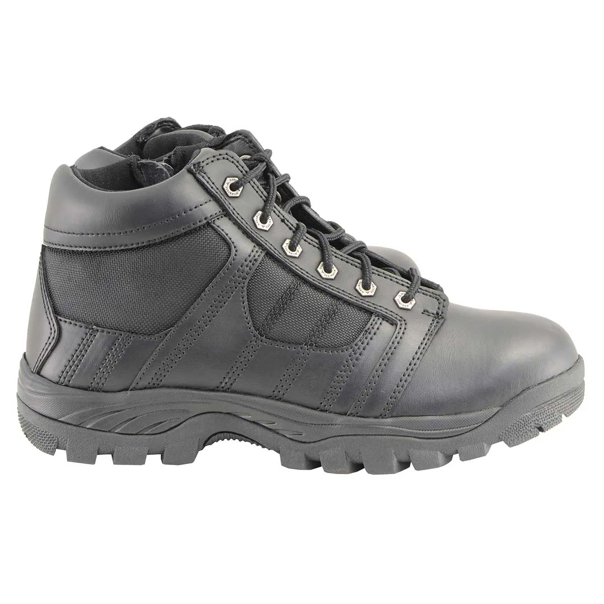 Milwaukee Leather MBM9131 Men’s Black Lace-Up Waterproof Swat Style-Tactical Motorcycle Shoes