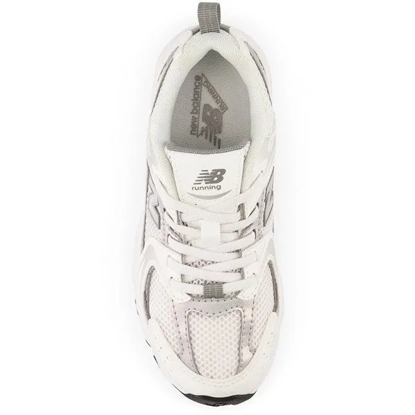 New Balance 530 Kids Bungee Lace Pre White