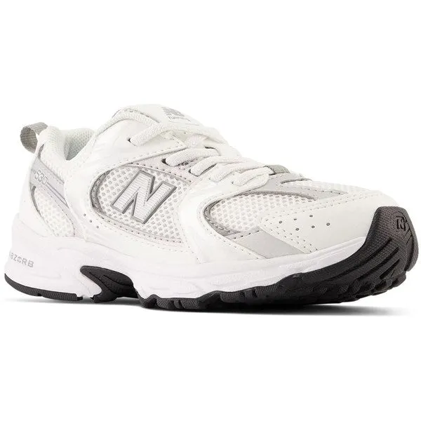 New Balance 530 Kids Bungee Lace Pre White