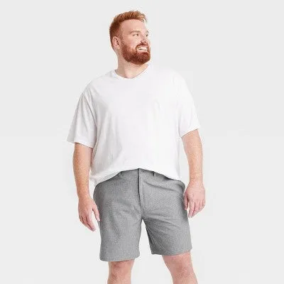 New - Men's Big & Tall 9" Hybrid Swim Shorts - Goodfellow & Co Gray 44