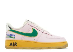 Nike AIR FORCE 1 LOW 'FEEL FREE, LET'S TALK', pink