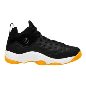 Nike Men's Jordan Jumpman Team II Black Taxi Shoes - Black / Yellow