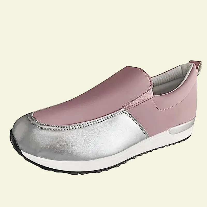 OCW Slip-on Orthopedic Sporty Shoes For Women Metallic Anti-collision Toe Trendy