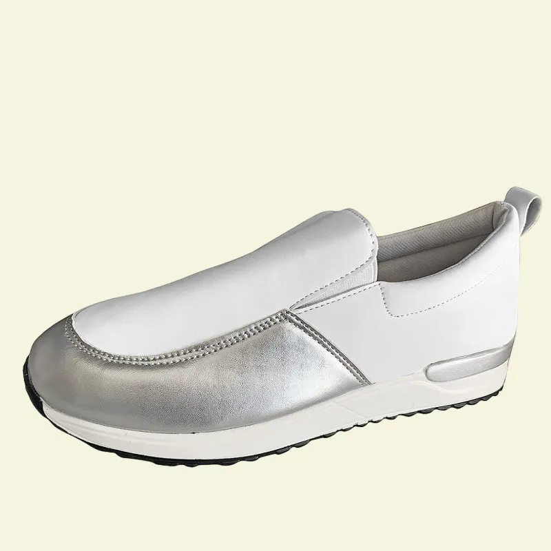 OCW Slip-on Orthopedic Sporty Shoes For Women Metallic Anti-collision Toe Trendy