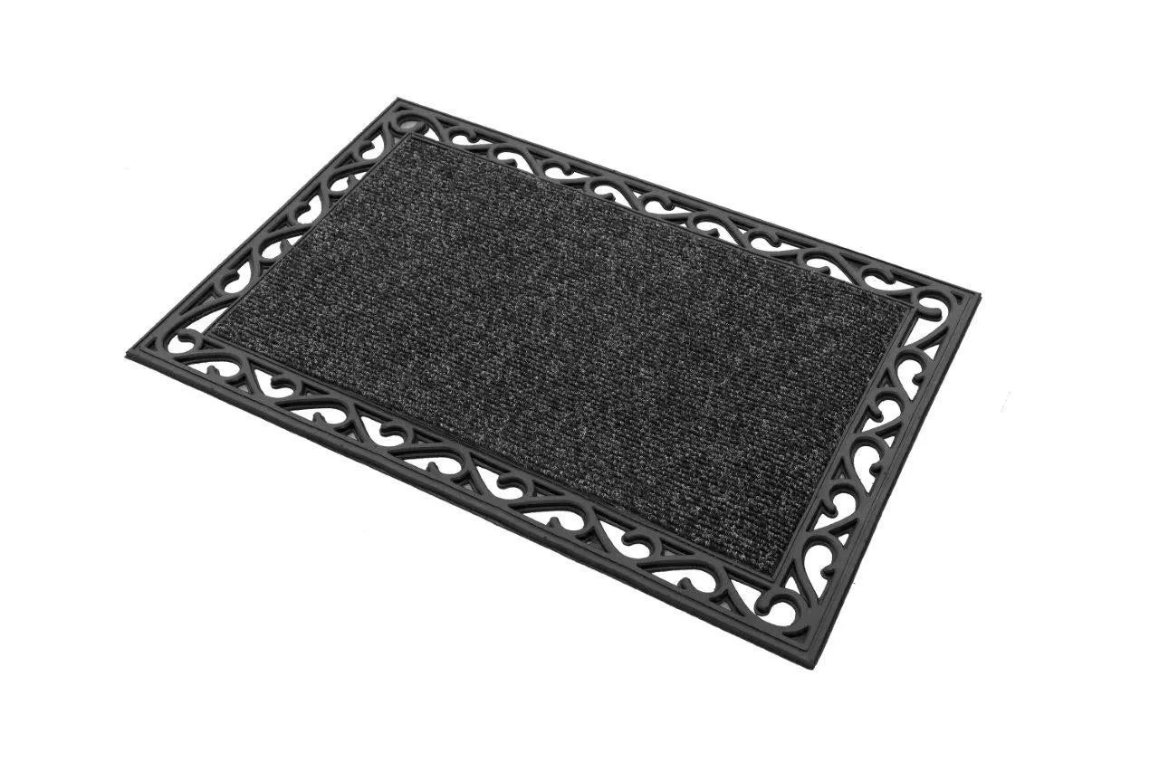 OnlyMat Rubber Mat with Sanitising Centre - 60cm x 90cm - Sanitisation Purpose and Absorbing Water - Indoor / Outdoor, Waterproof