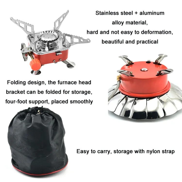 Outdoor Camping Mountaineering Portable Mini Gas Stove, Style: Lotus (Regular Model)