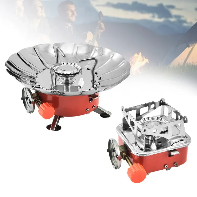 Outdoor Camping Mountaineering Portable Mini Gas Stove, Style: Lotus (Regular Model)