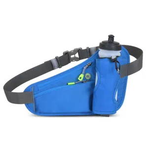 Outdoor Sports Mountaineering Water Bottle Waist Bag(Blue)