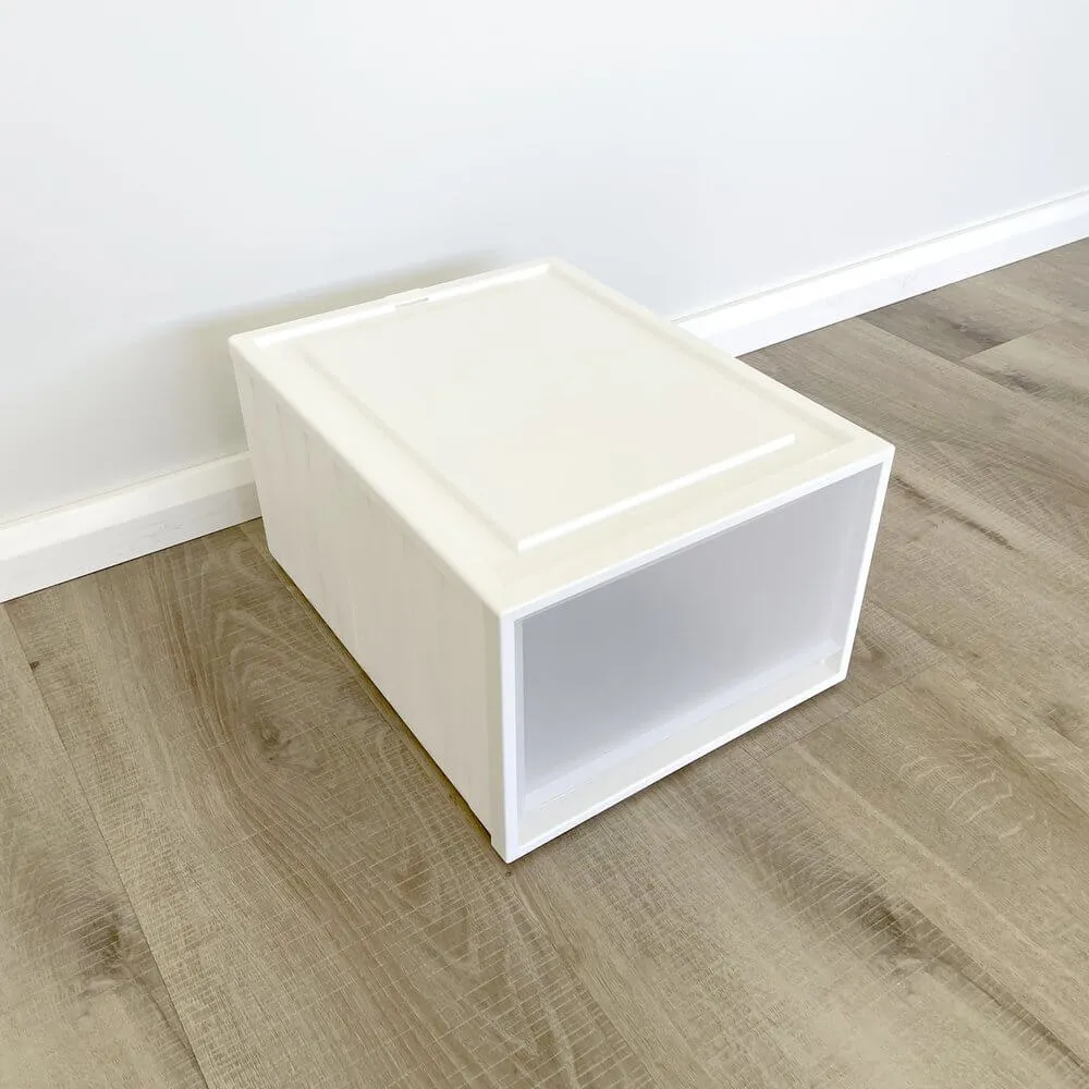 Paula 44L Stackable Storage Drawer White