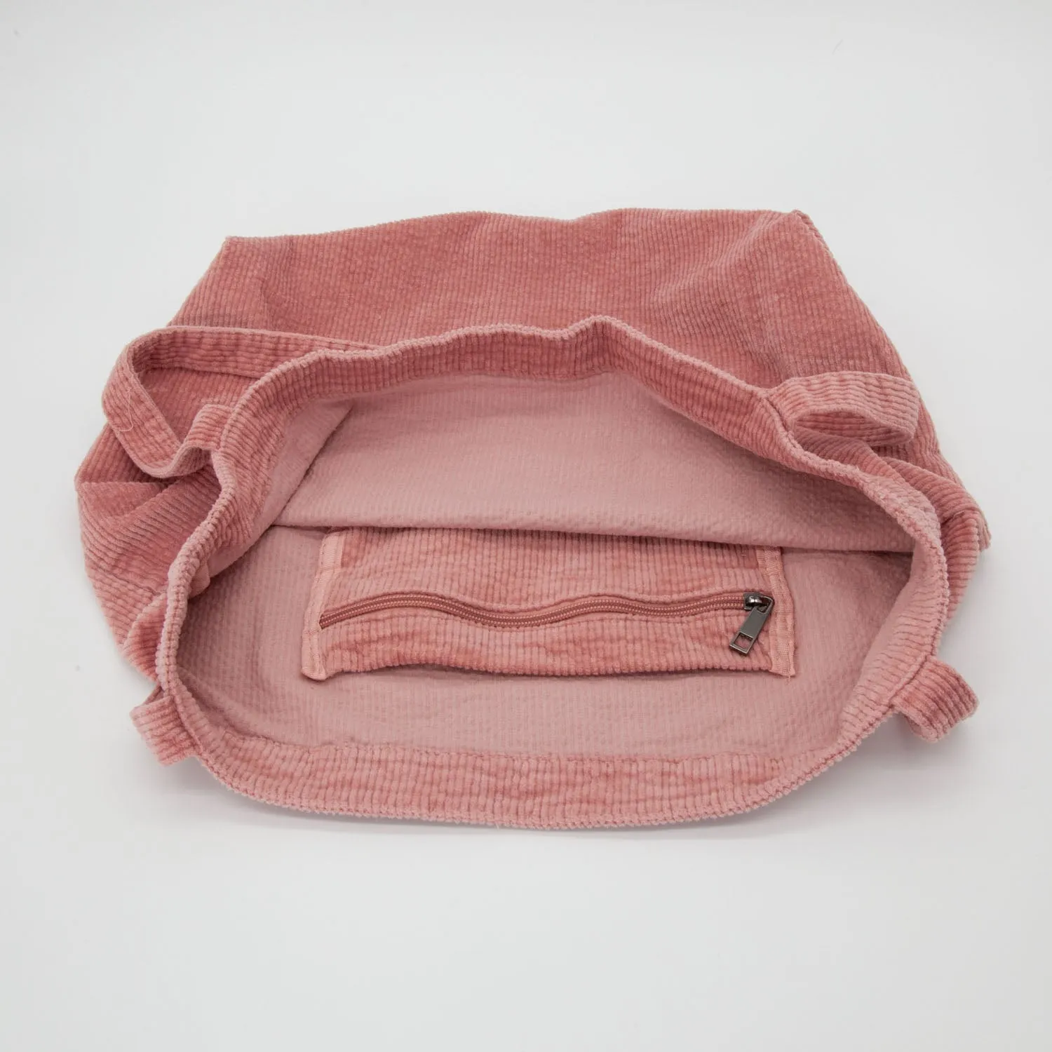 Pink Corduroy Tote Bag