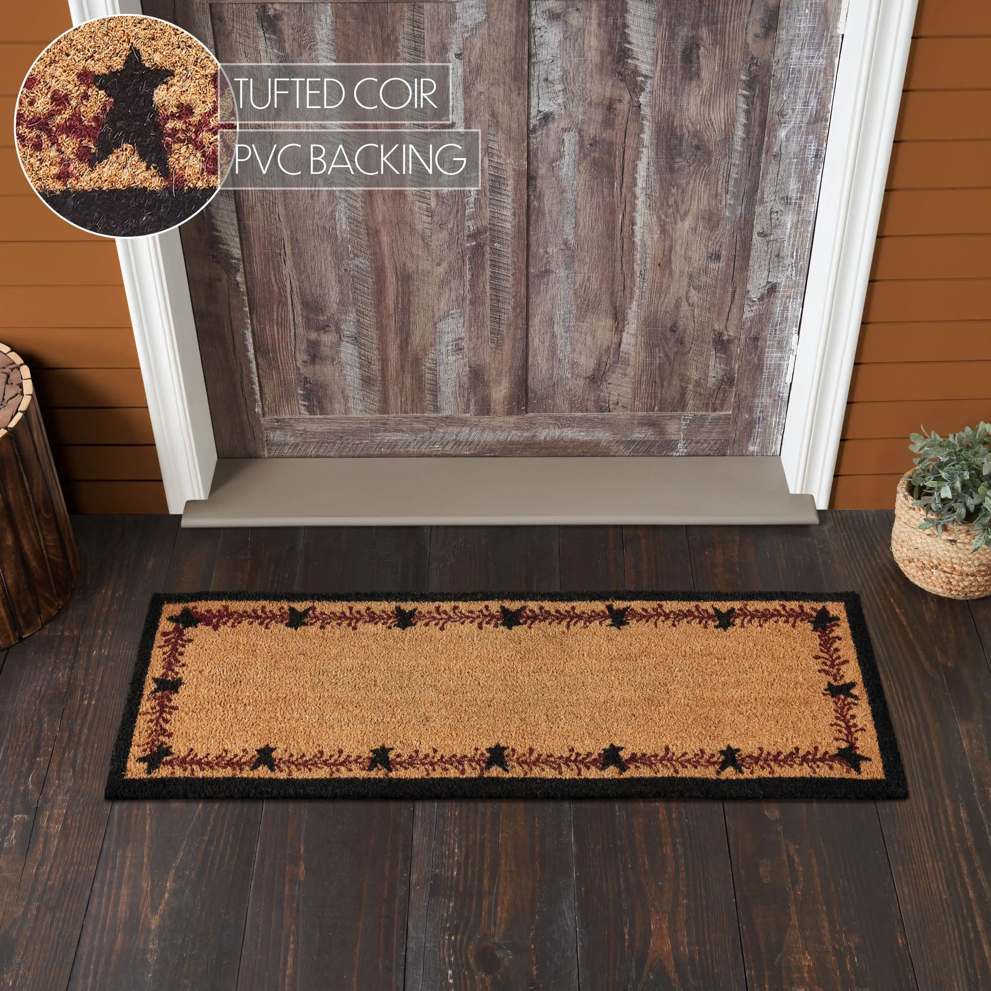 Pip Vinestar Coir Rug Rect 17"x48" VHC Brands