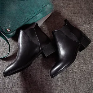 Pointed Toe Fashion Chelsea Boots |  34-43