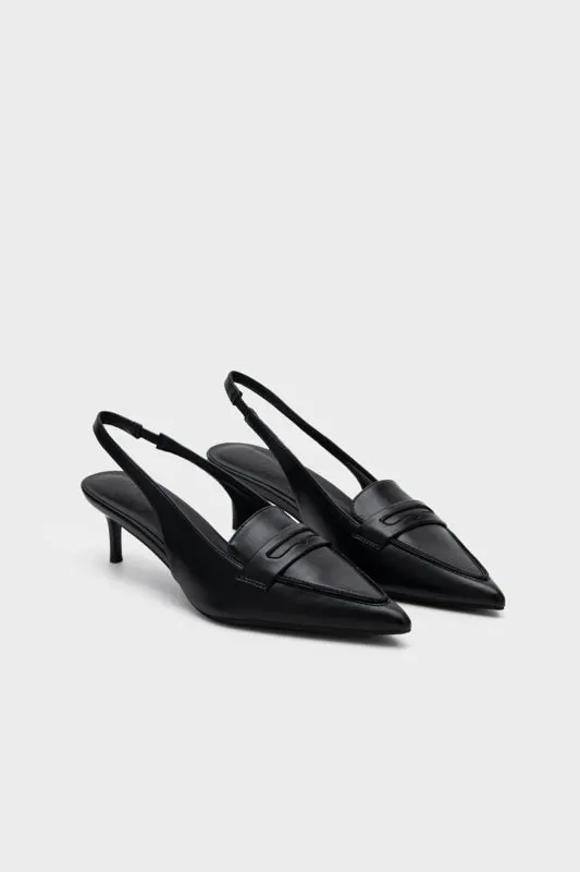 POINTY TOE SLINGBACK HEEL PUMP