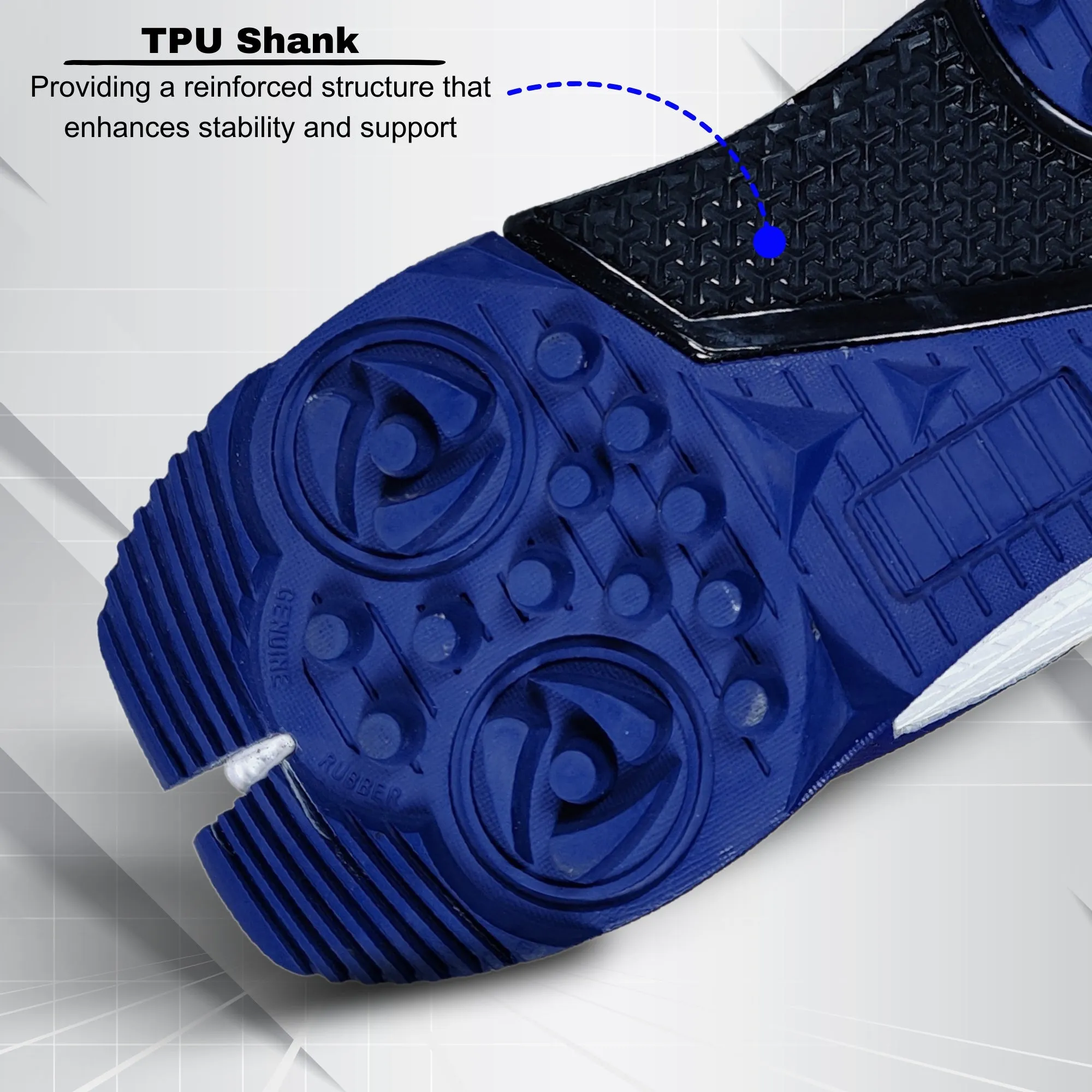 Prokick Strikers Genuine Rubber Spike Cricket Shoes