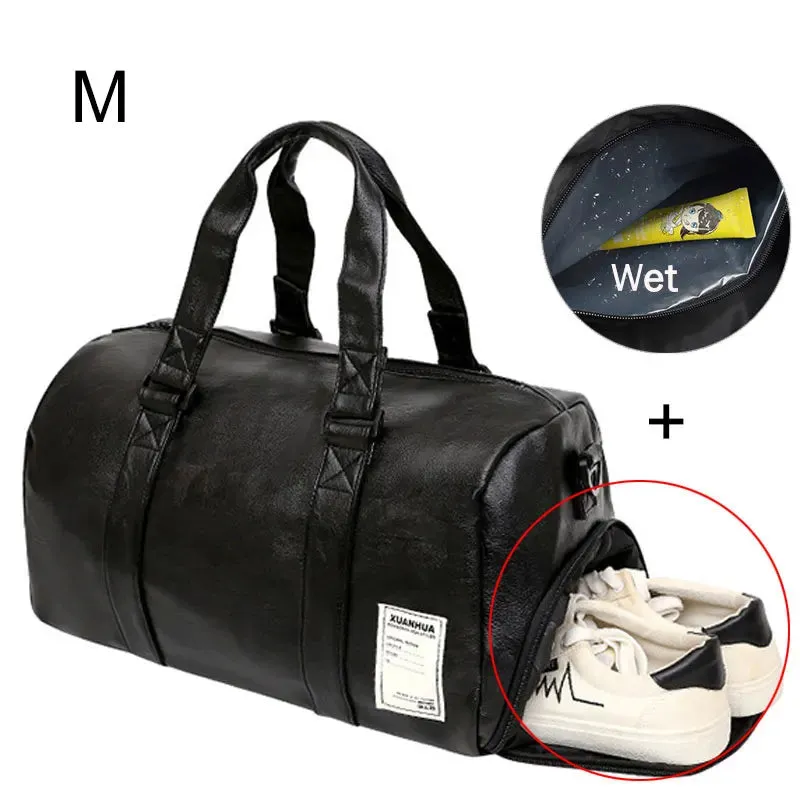 PU LEATHER GYM BAG