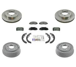 Rotors Drums Pads Shoes Spring Kit Fits Ford F150 4 Wheel Drive & 5 Studs 97-99