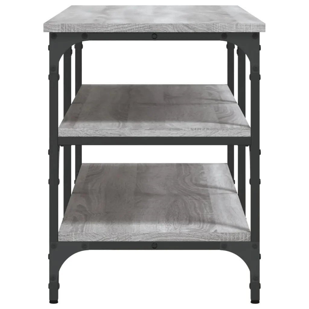 Shoe Bench Grey Sonoma 100x38.5x49 cm Engineered Wood