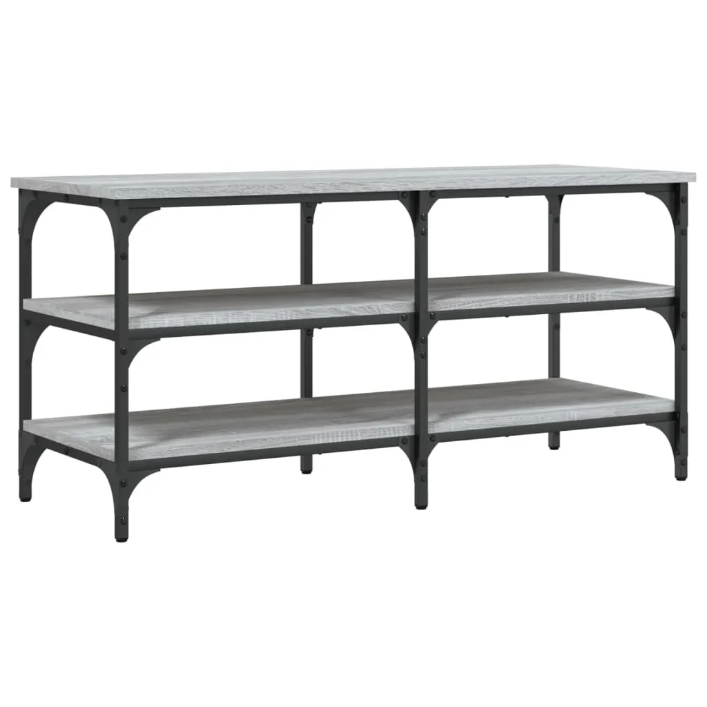 Shoe Bench Grey Sonoma 100x38.5x49 cm Engineered Wood