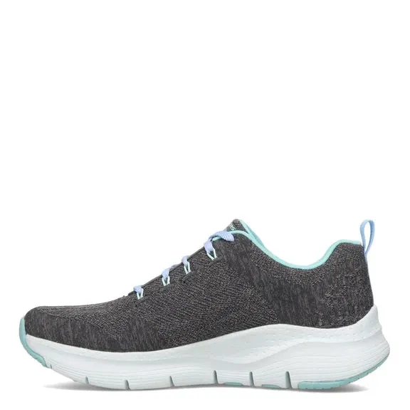 'Skechers' Women's Arch Fit-Comfy Wave - Charcoal / Blue