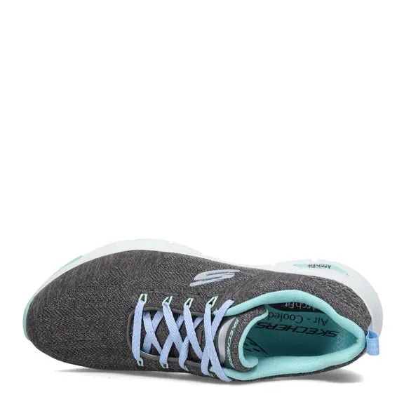 'Skechers' Women's Arch Fit-Comfy Wave - Charcoal / Blue