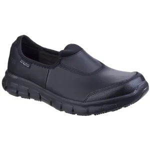 Skechers Workwear Sure Track Slip Resistant Occupational Shoe OB Black