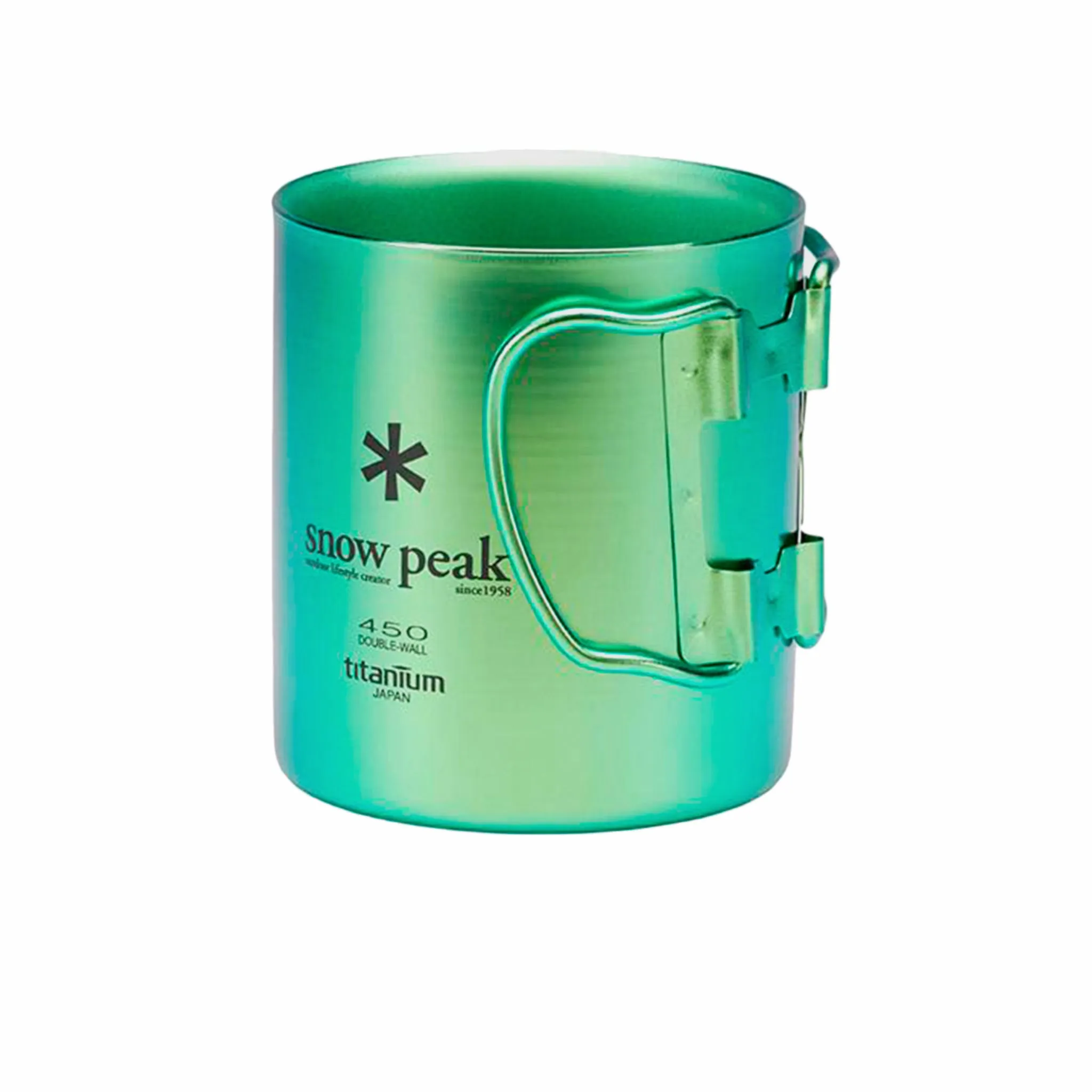 Snow Peak Ti-Single Wall 450 Cup (Ocean Green)