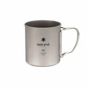 Snow Peak Ti-Single Wall 450 Cup (Silver)