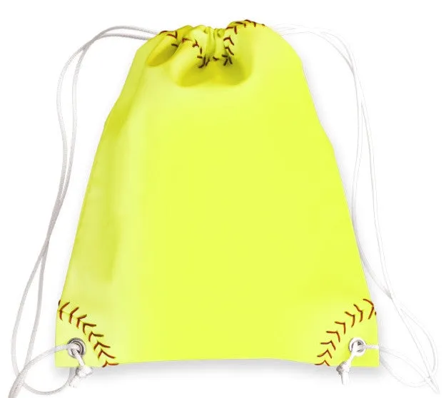 Softball Drawstring Bag