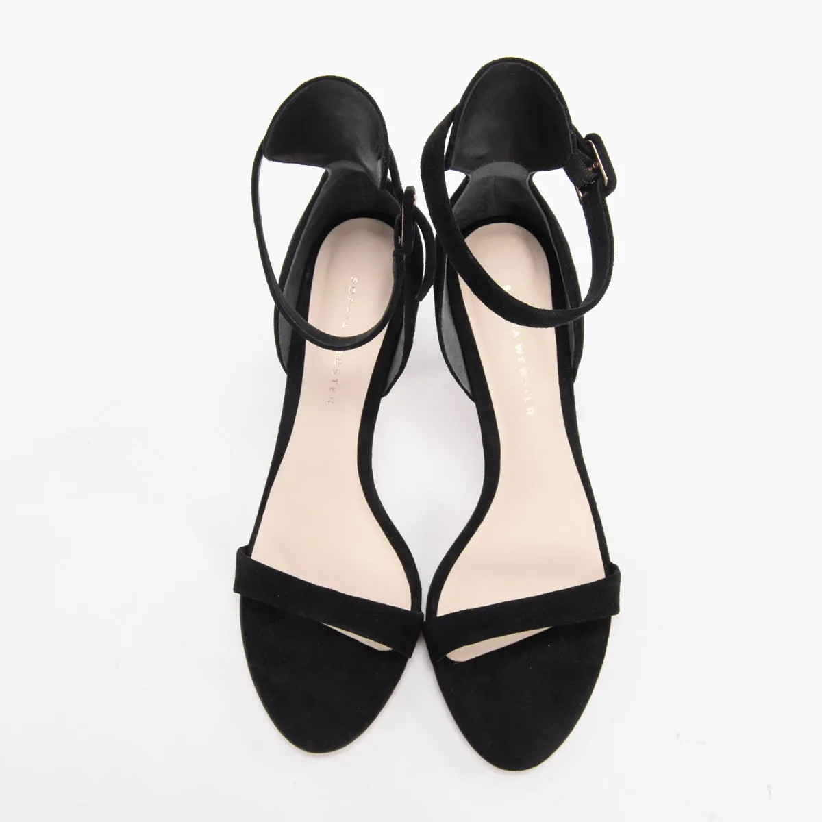 Sophia Webster Black Suede Nicole Mid Sandals 39