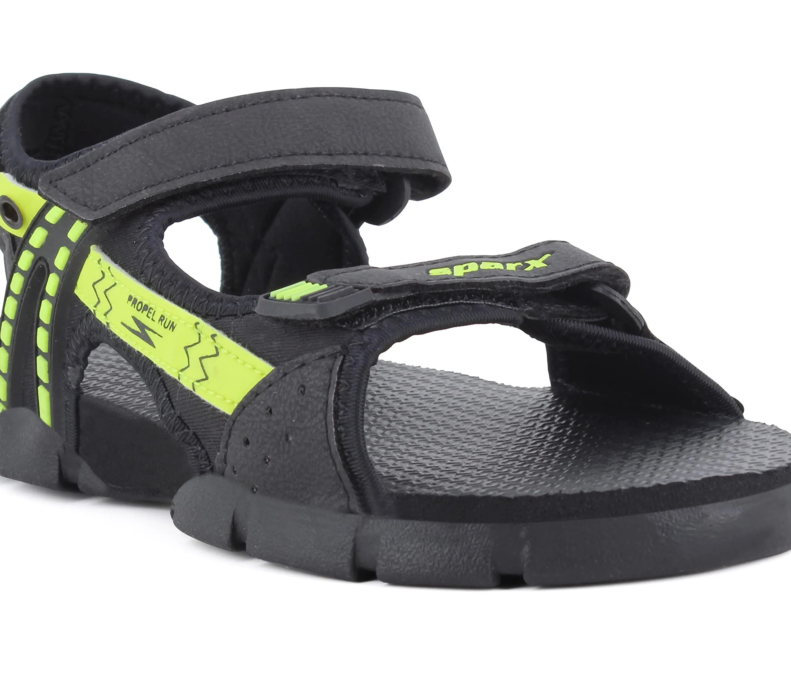 Sparx Child's Sandals, Black N. Green, 1 Kids Uk, SS0126CBKGN0001