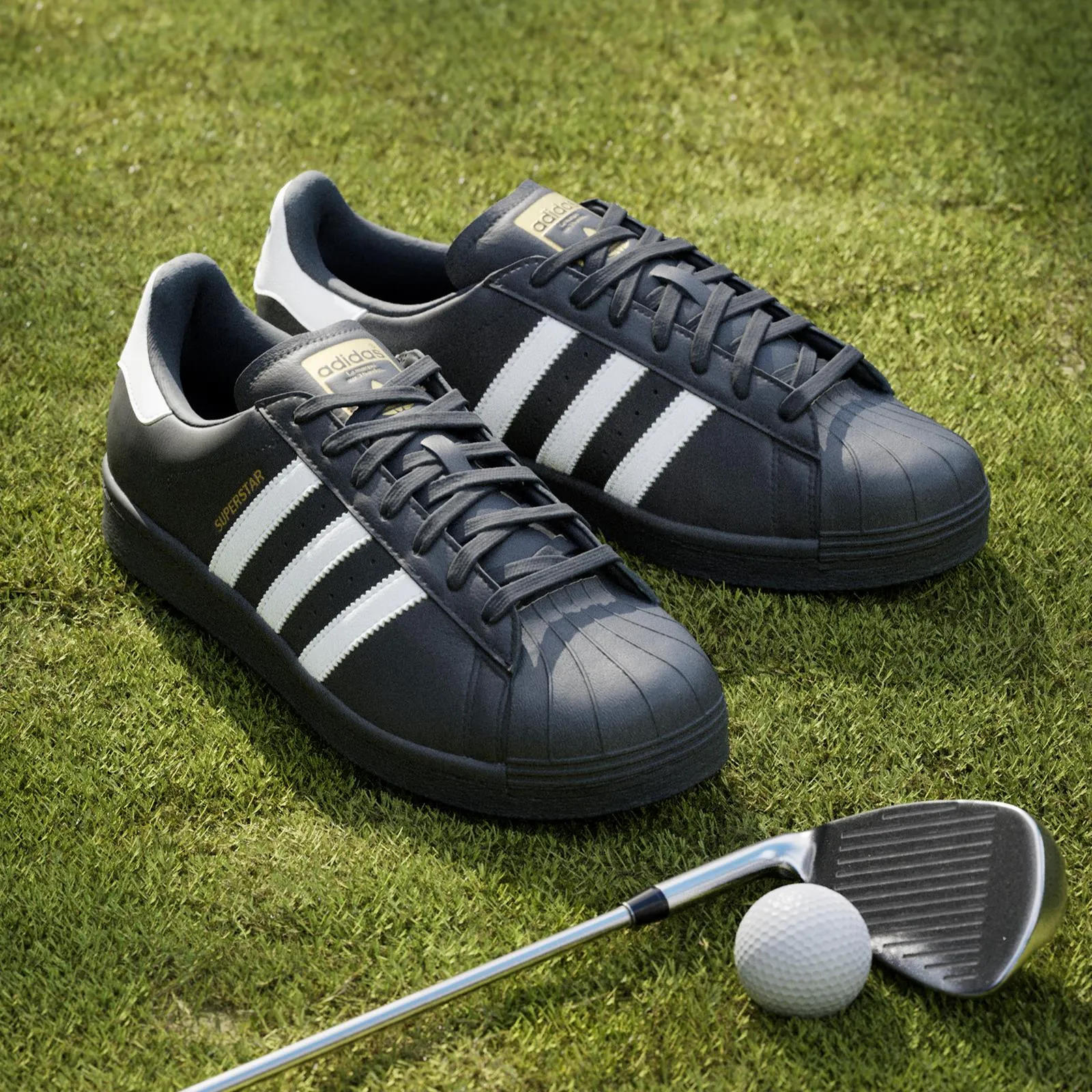 Superstar Spikeless Golf Shoes Black/White - 2025