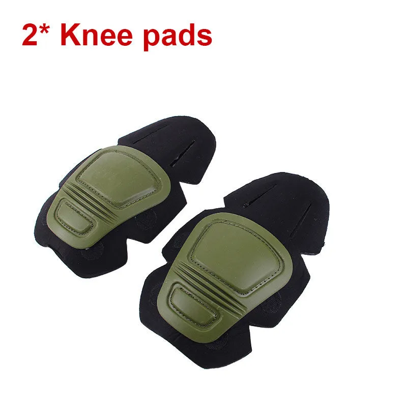 Tactical g2 g3 Frog Suit Knee Pads &amp; Elbow Support Paintball Airsoft Kneepad Interpolated Knee Protector Set