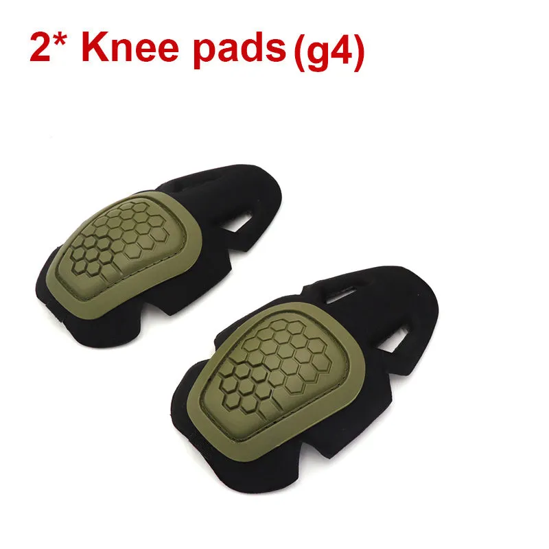 Tactical g2 g3 Frog Suit Knee Pads &amp; Elbow Support Paintball Airsoft Kneepad Interpolated Knee Protector Set