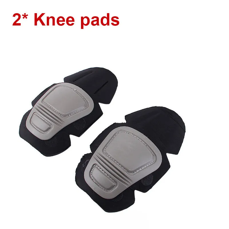 Tactical g2 g3 Frog Suit Knee Pads &amp; Elbow Support Paintball Airsoft Kneepad Interpolated Knee Protector Set