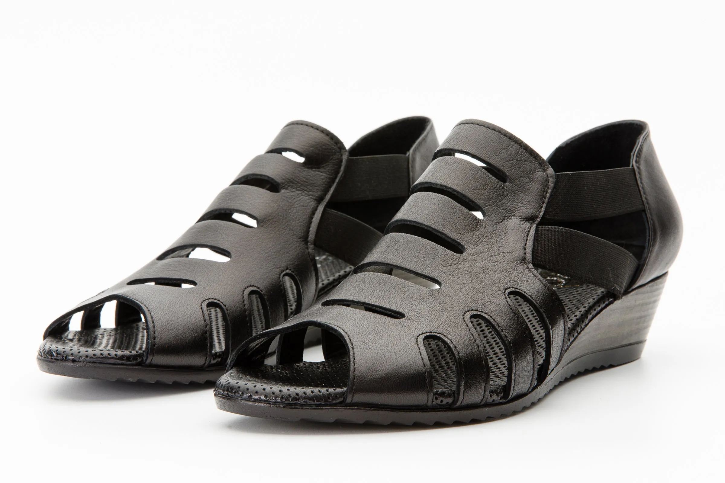 The Atina Black Leather Sandal Final Sale!